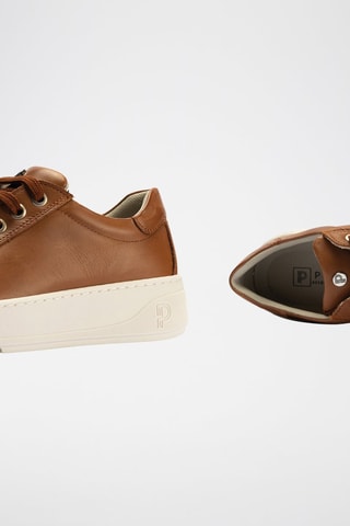 Sneakers in pelle nappa - Marrone