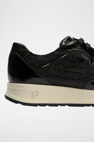 Sneakers in pelle verniciata - Nero