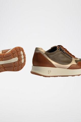 Sneakers in pelle nappa - Marrone