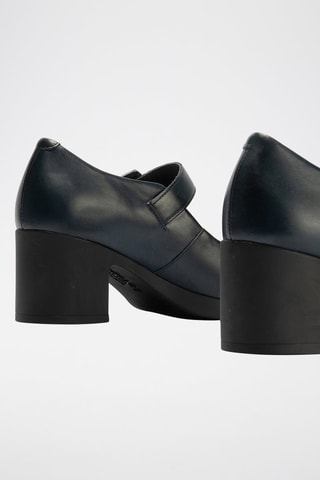 Scarpe baby con tacco in pelle nappa - Blu