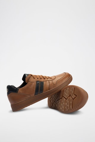 Sneakers in pelle nappa - Marrone