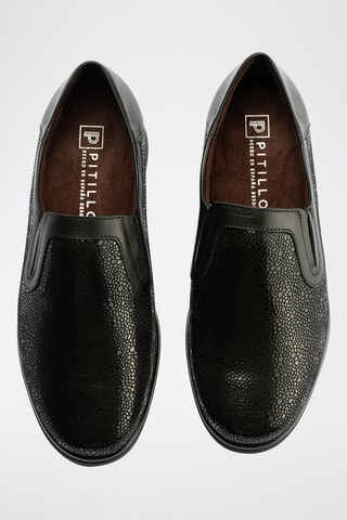 Slip-on in pelle nappa - Nero