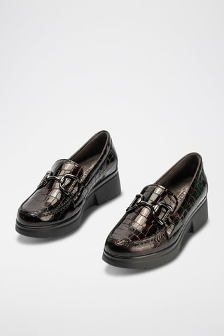 Mocassini in pelle verniciata - Rosso