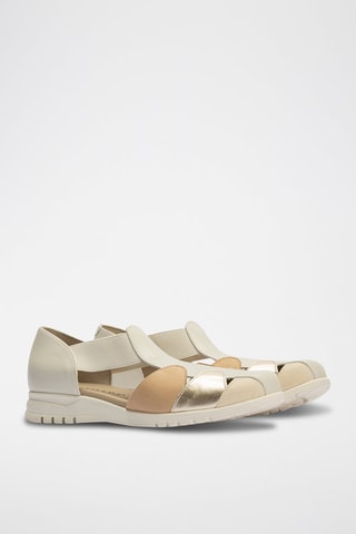 Sandali in pelle nappa - Beige