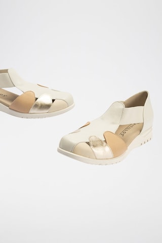 Sandali in pelle nappa - Beige