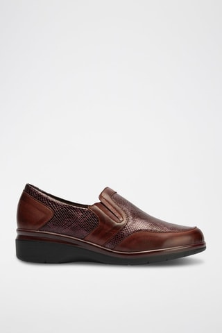 Slip-on in pelle - Rosso