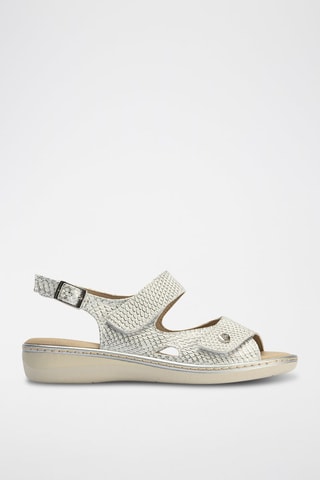 Sandali in pelle - Argentato