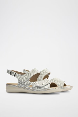 Sandali in pelle - Argentato