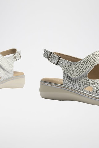 Sandali in pelle - Argentato