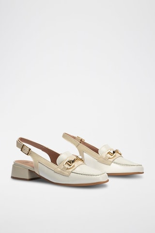 Décolleté in pelle verniciata - Bianco