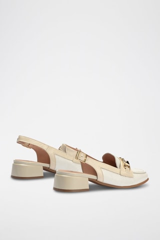 Décolleté in pelle verniciata - Bianco