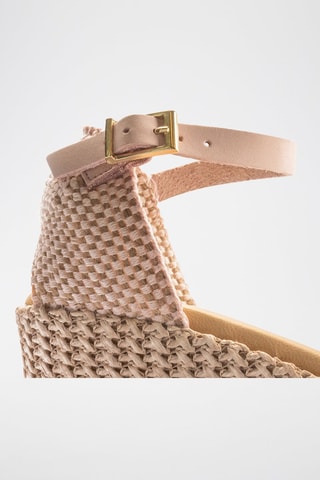 Sandali con zeppa - Beige