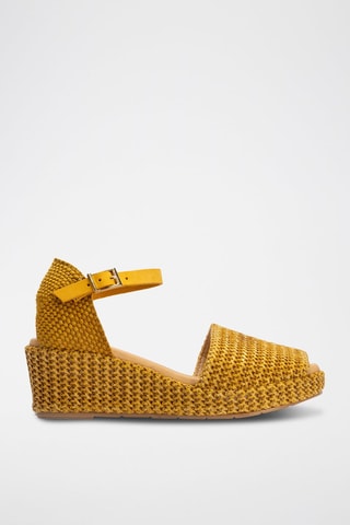 Sandali con zeppa - Giallo