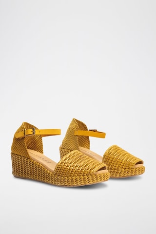 Sandali con zeppa - Giallo