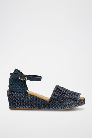 Sandali con zeppa - Blu