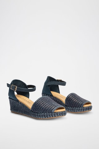 Sandali con zeppa - Blu