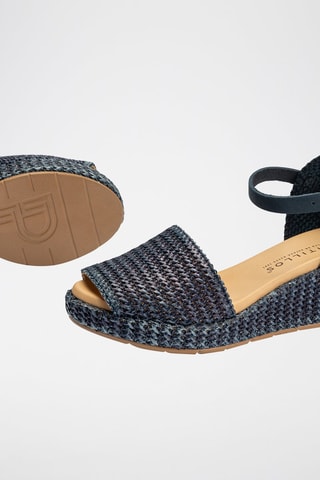 Sandali con zeppa - Blu