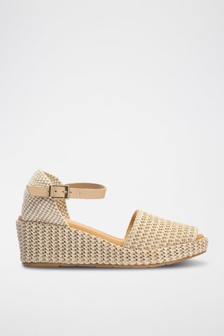 Sandali con zeppa - Beige