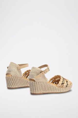 Sandali con zeppa - Beige