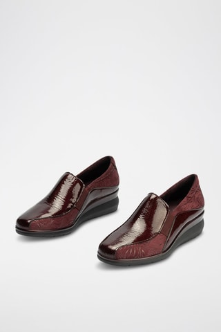 Mocassini in pelle verniciata - Rosso