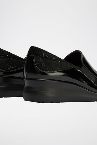 Mocassini in pelle verniciata - Nero