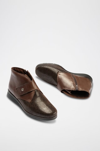 Stivaletti in pelle nappa - Marrone