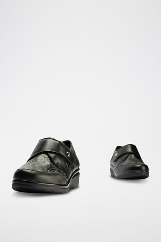 Stringate in pelle - Nero