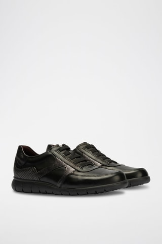 Sneakers in pelle nappa - Nero
