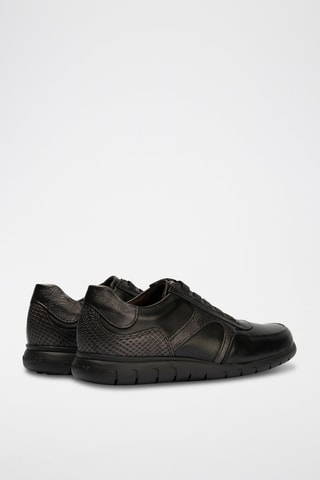 Sneakers in pelle nappa - Nero