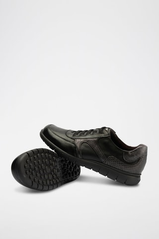 Sneakers in pelle nappa - Nero