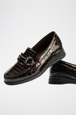 Mocassini in pelle - Rosso