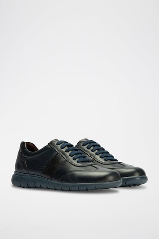 Sneakers in pelle nappa - Blu