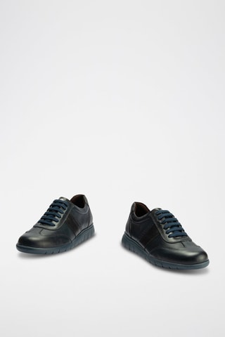Sneakers in pelle nappa - Blu