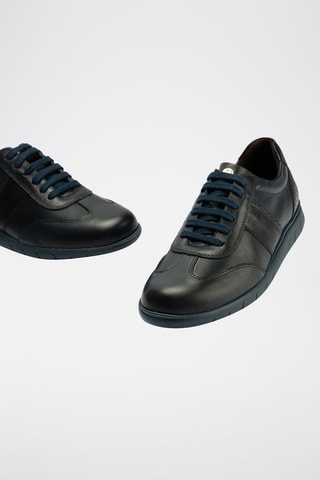 Sneakers in pelle nappa - Blu