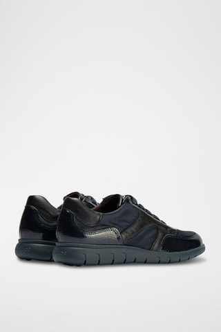 Sneakers in pelle verniciata - Blu