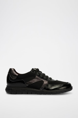Sneakers in pelle verniciata - Nero