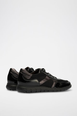 Sneakers in pelle verniciata - Nero