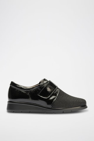 Sneakers in pelle verniciata - Nero