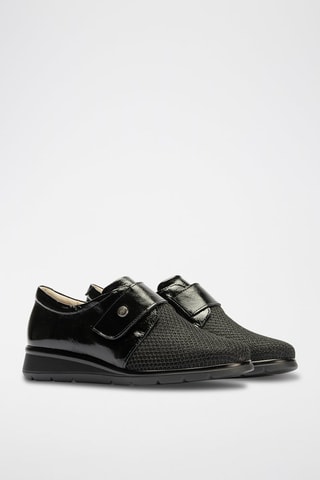 Sneakers in pelle verniciata - Nero
