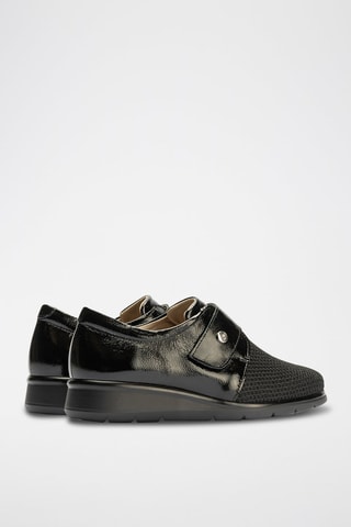 Sneakers in pelle verniciata - Nero