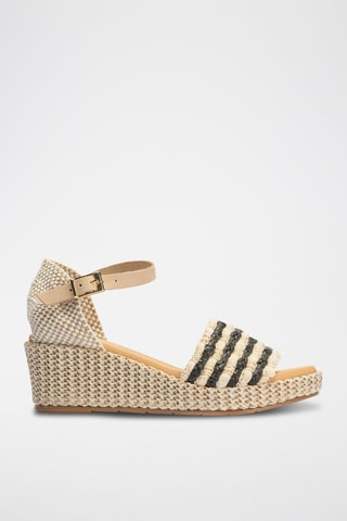 Sandali con zeppa - Beige