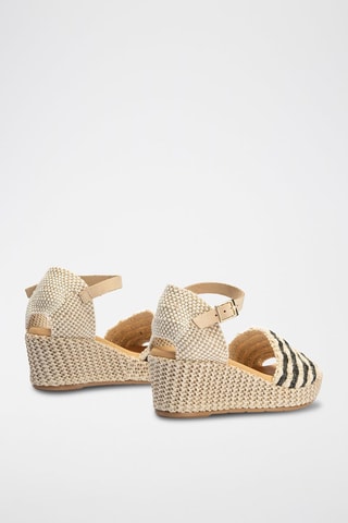 Sandali con zeppa - Beige