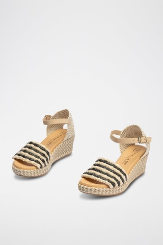 Sandali con zeppa - Beige