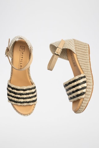 Sandali con zeppa - Beige