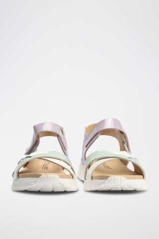 Sandali in pelle verniciata - Blu