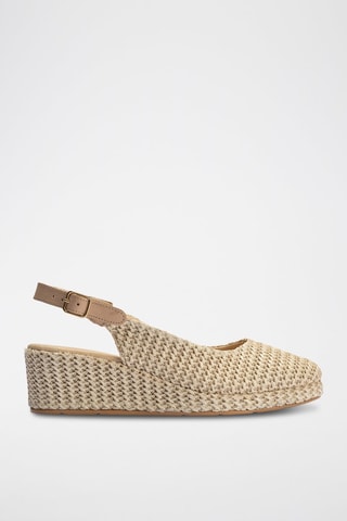 Espadrillas con zeppa - Beige
