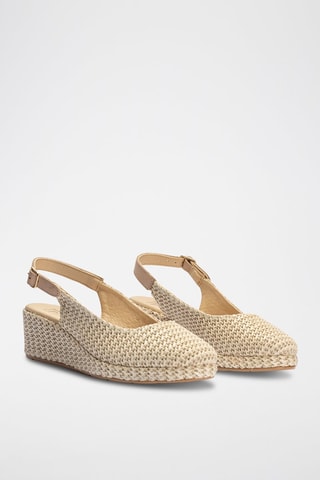 Espadrillas con zeppa - Beige