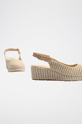 Espadrillas con zeppa - Beige