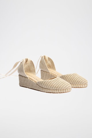 Espadrillas con zeppa - Beige