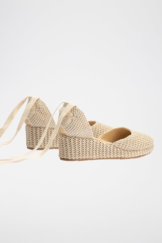 Espadrillas con zeppa - Beige